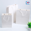New Design custom white cardboard packaging paper bags
